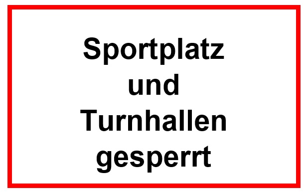 Read more about the article kein Sport- und Spielbetrieb bis auf Weiteres