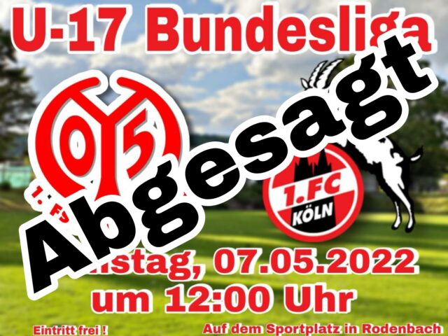 Read more about the article Kurzfristige Absage vom FC für Samstag