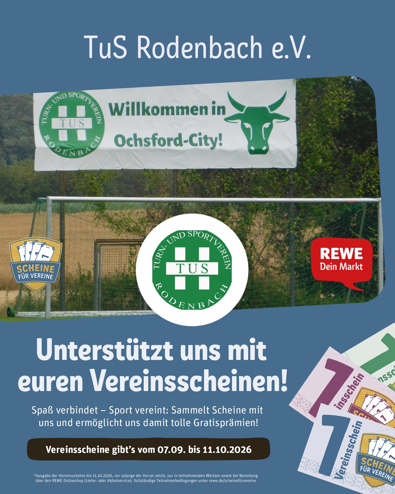 Read more about the article Es geht wieder los: Scheine für Vereine